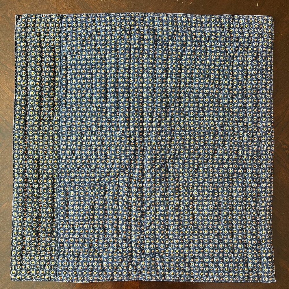Hand-Stitched Patchwork Hand Quilted LOG CABIN Block Wall Hanging / Table Topper - Picture 13 of 16
